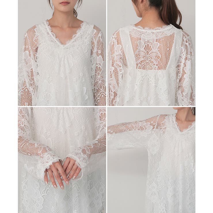 Tシャツ レース シアー | HUG.U | 詳細画像22 