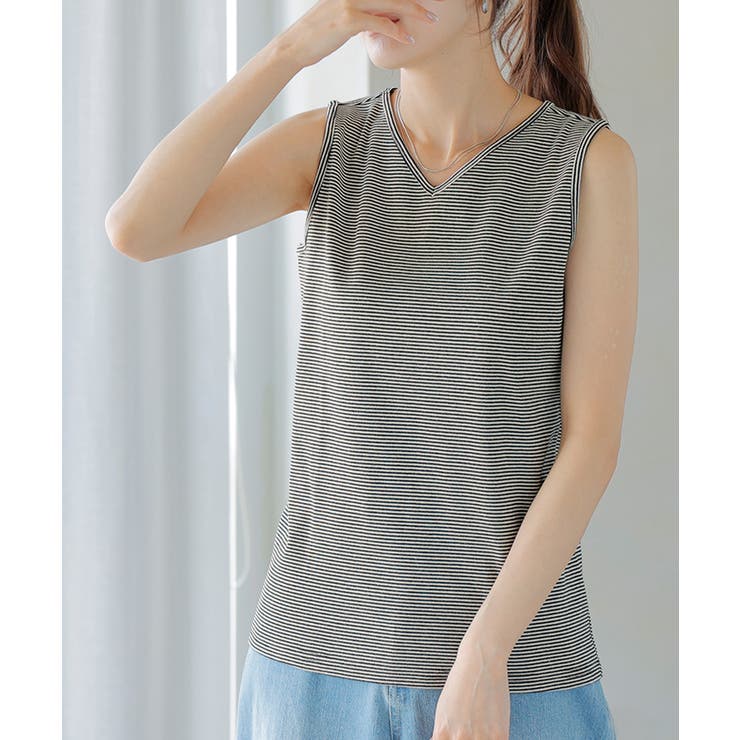 ボーダー | タンクトップ レイヤード インナー | HUG.U