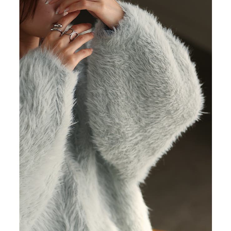 カーディガン フェザー パフスリーブ | HUG.U | 詳細画像15 