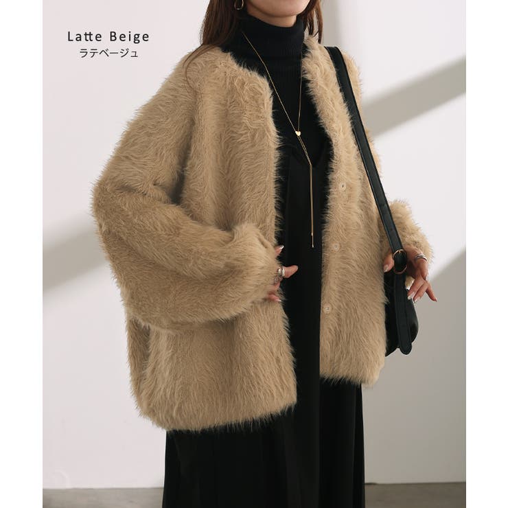 カーディガン フェザー パフスリーブ | HUG.U | 詳細画像16 