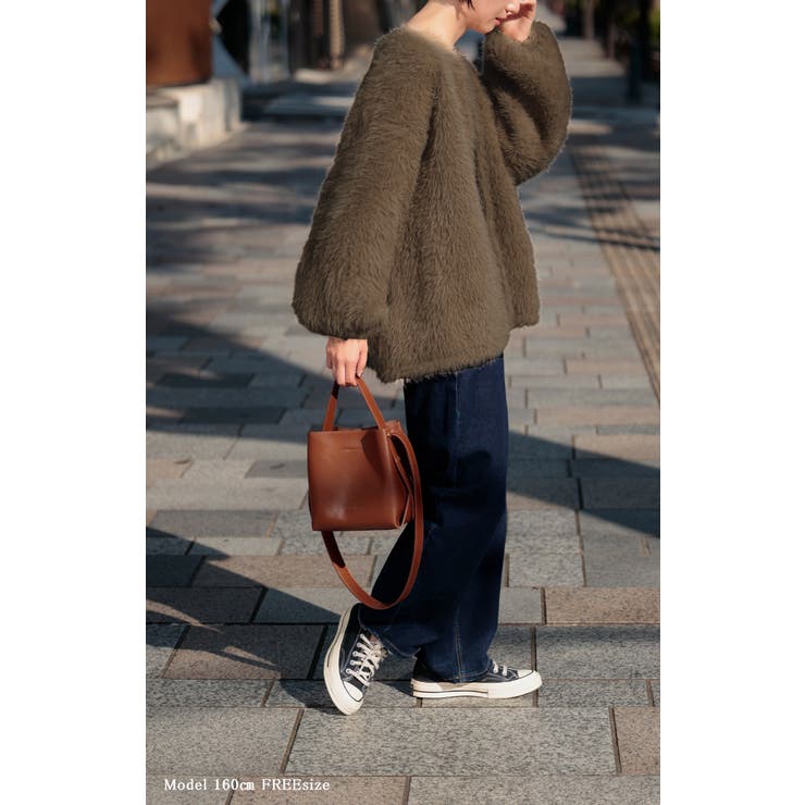 カーディガン フェザー パフスリーブ | HUG.U | 詳細画像19 