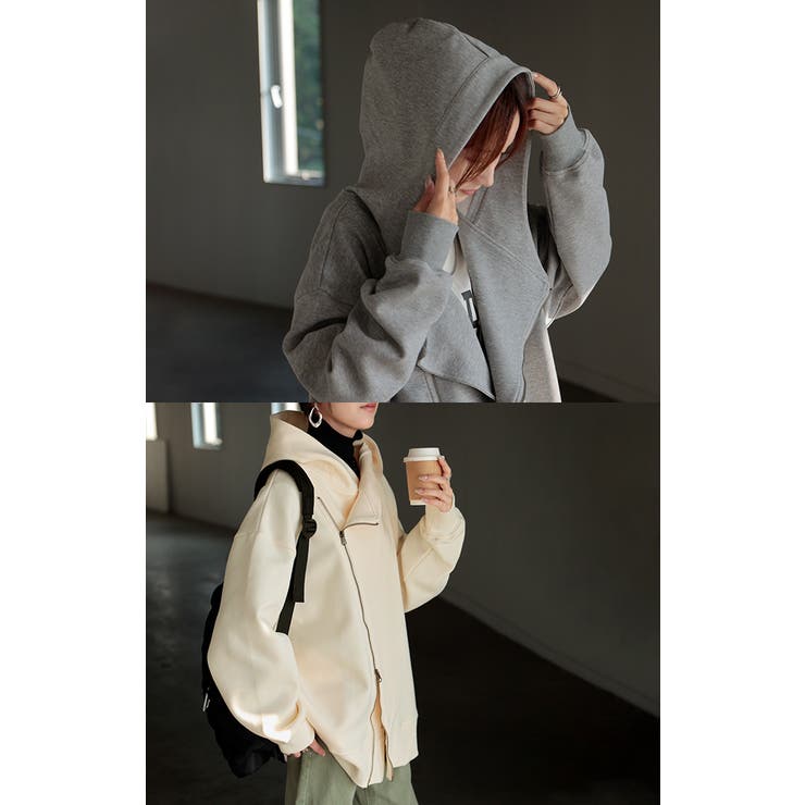 パーカー チュニック アシメ | HUG.U | 詳細画像19 