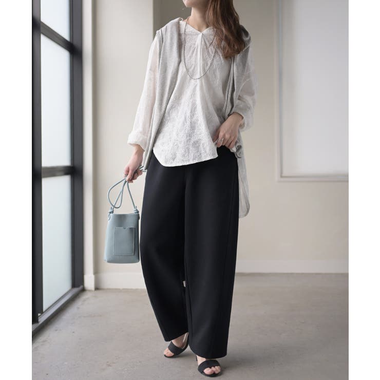 ブラック | パンツ バレルレッグ レディース | HUG.U