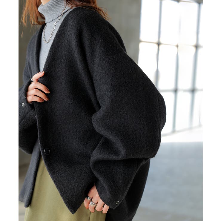 コート シャギー ドルマンスリーブ | HUG.U | 詳細画像18 