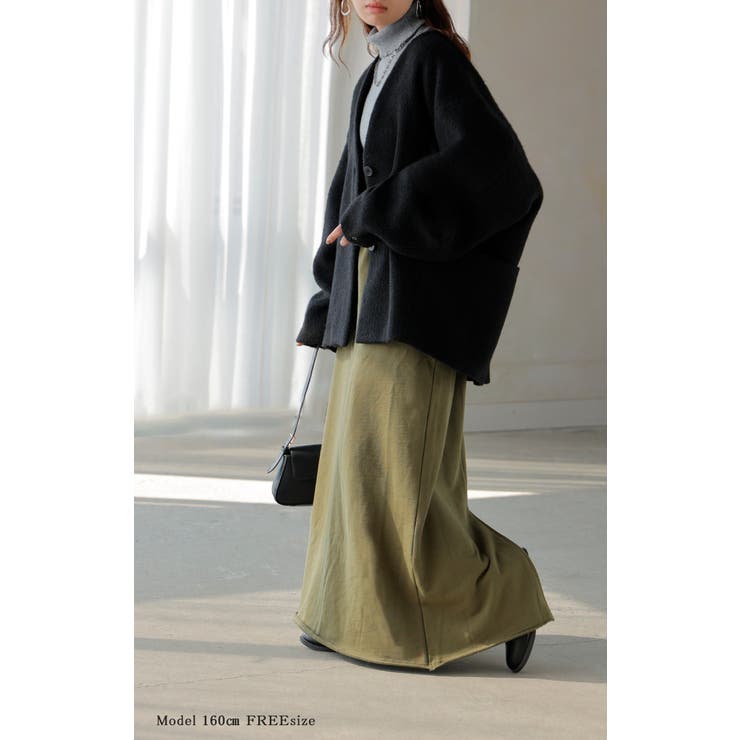 コート シャギー ドルマンスリーブ | HUG.U | 詳細画像4 