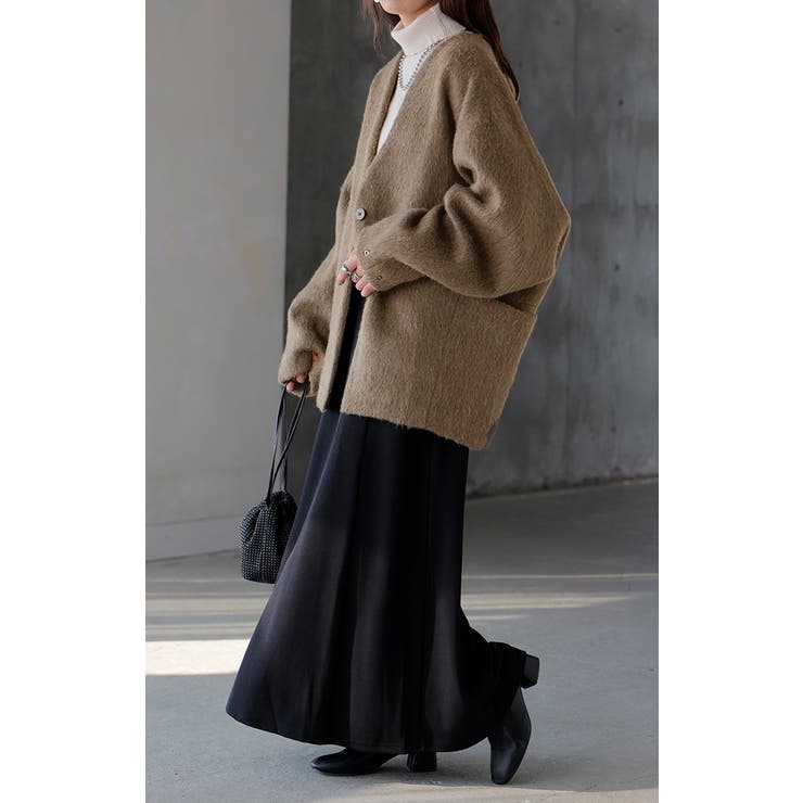 コート シャギー ドルマンスリーブ | HUG.U | 詳細画像8 