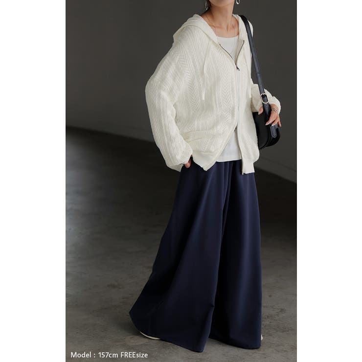 パーカー ニット 綿100 | HUG.U | 詳細画像3 