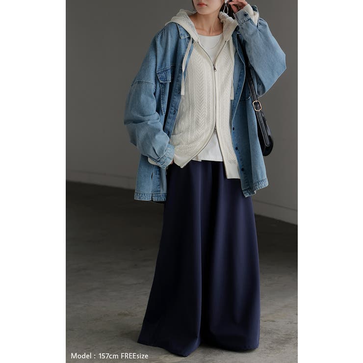 パーカー ニット 綿100 | HUG.U | 詳細画像9 