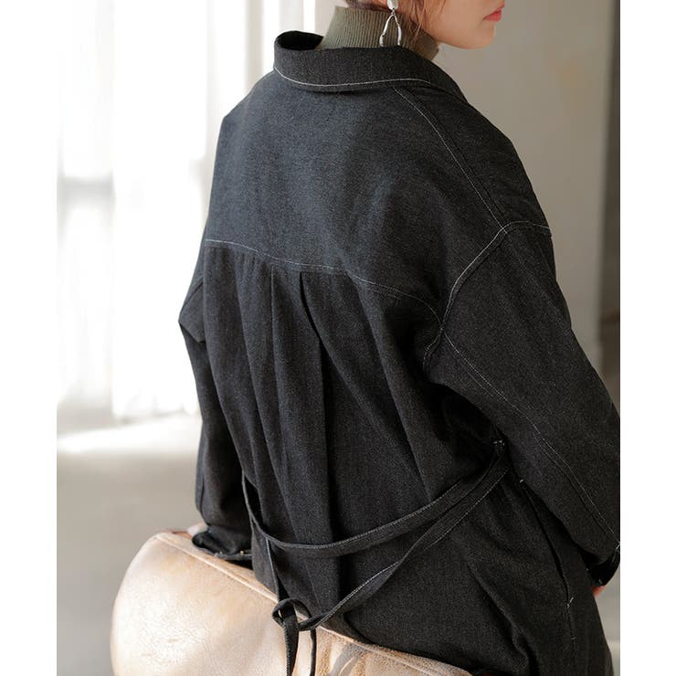 ワンピース シャツ デニム | HUG.U | 詳細画像12 