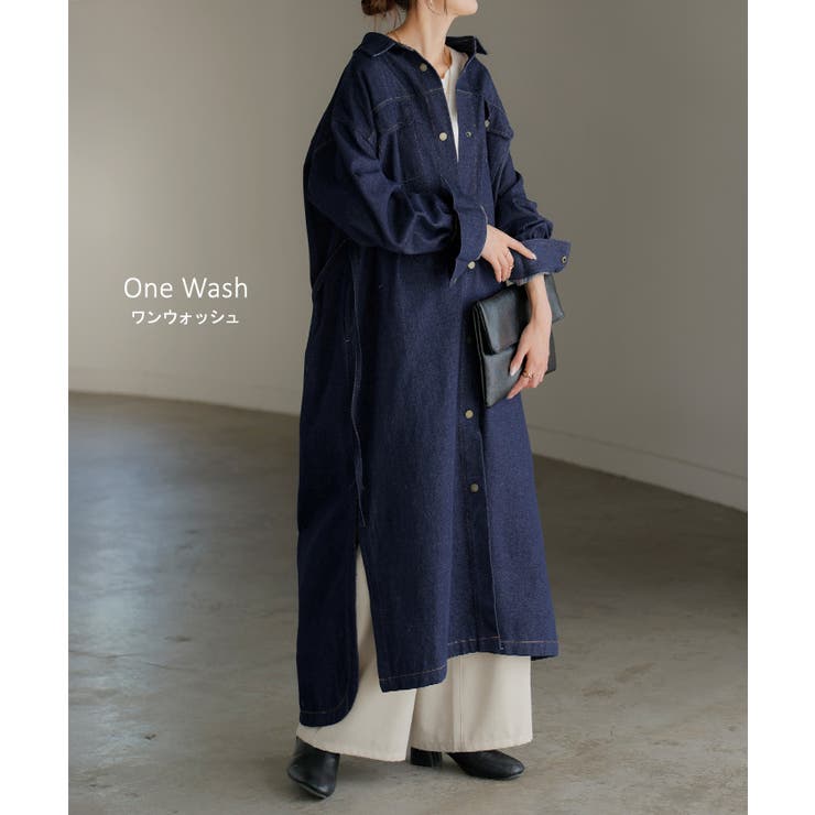 ワンピース シャツ デニム | HUG.U | 詳細画像13 