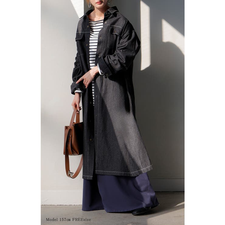 ワンピース シャツ デニム | HUG.U | 詳細画像20 