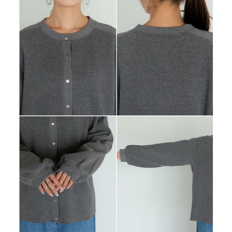 カーディガン ワッフル アウター | HUG.U | 詳細画像25