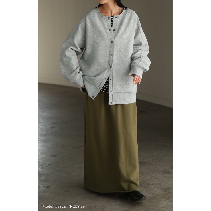 カーディガン ダンボール ロング | HUG.U | 詳細画像3 