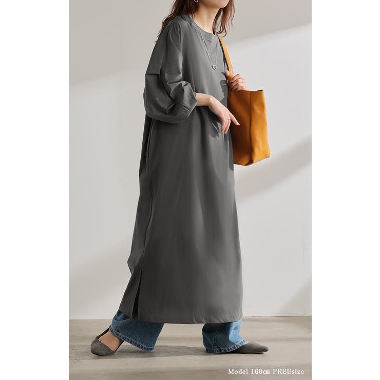 ワンピース ロング ナイロン | HUG.U | 詳細画像3 