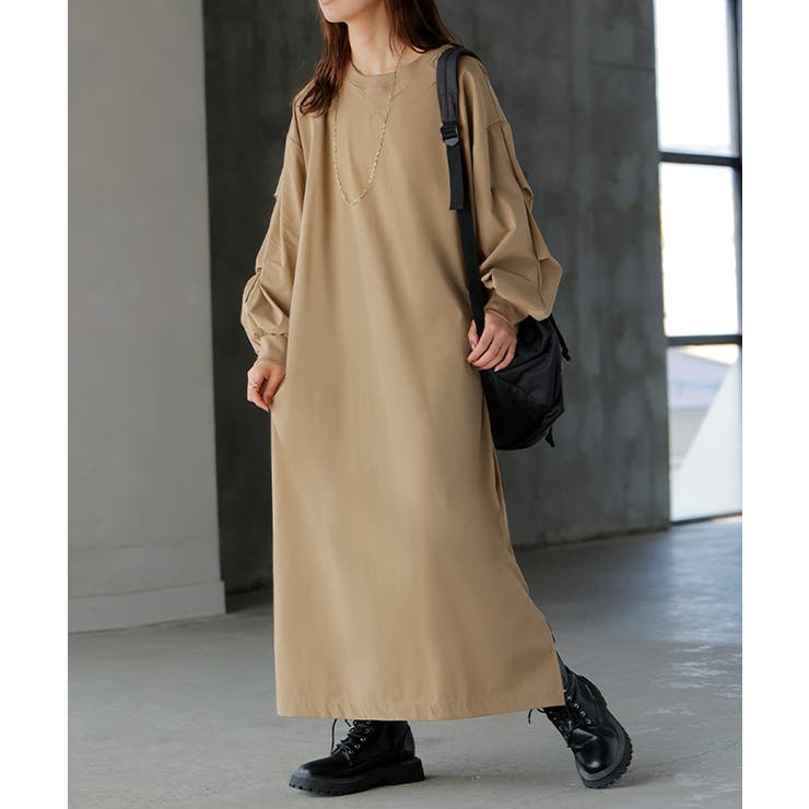 ワンピース ロング ナイロン | HUG.U | 詳細画像5 