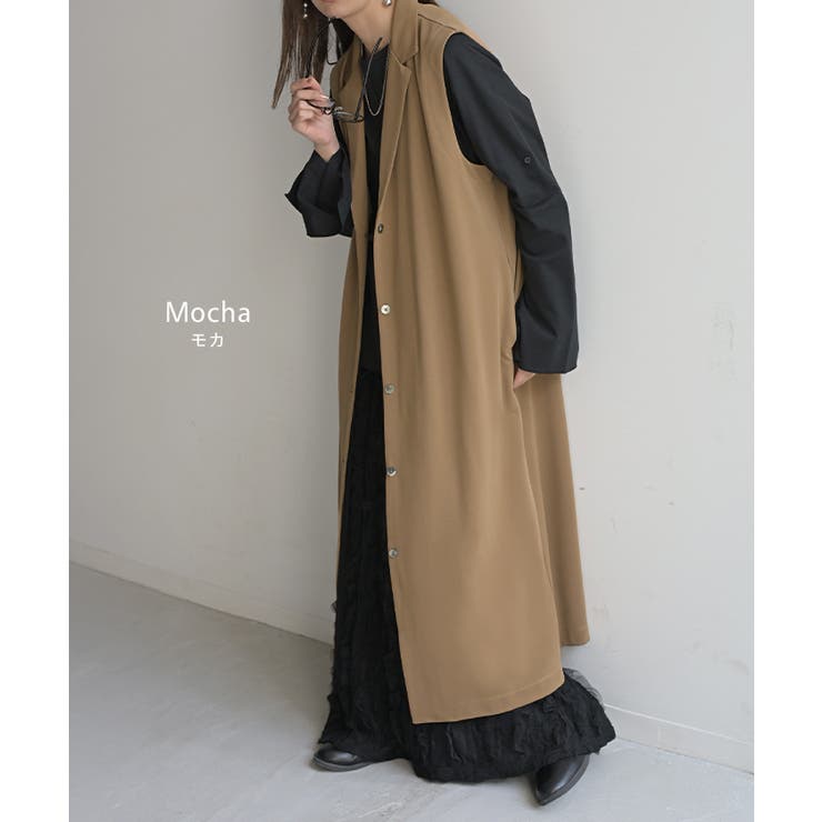 ベスト ジレ ロング | HUG.U | 詳細画像12 