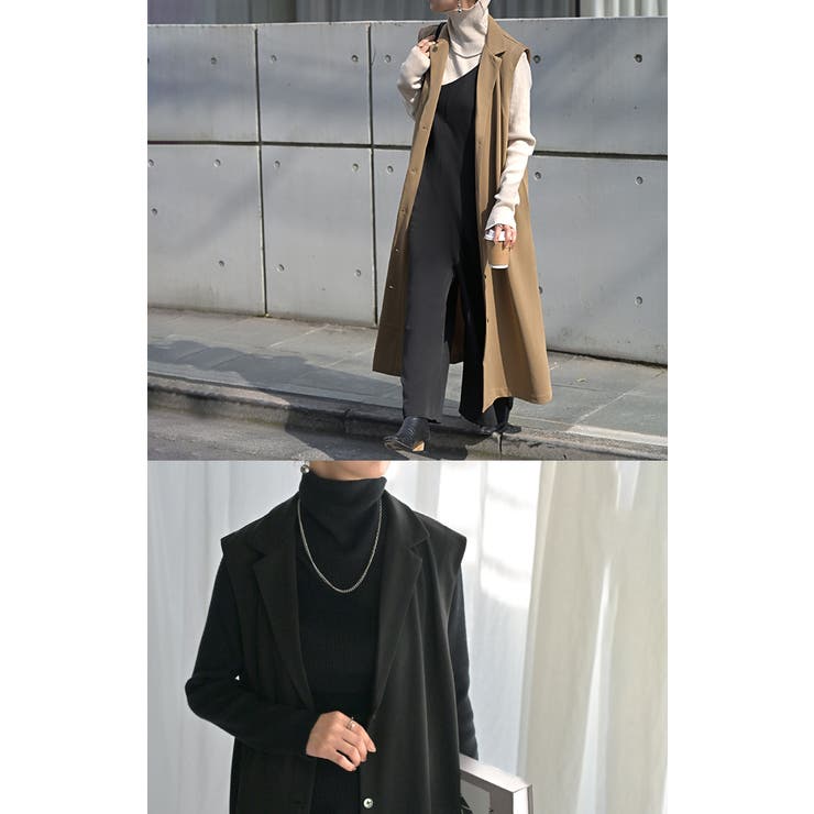 ベスト ジレ ロング | HUG.U | 詳細画像3 