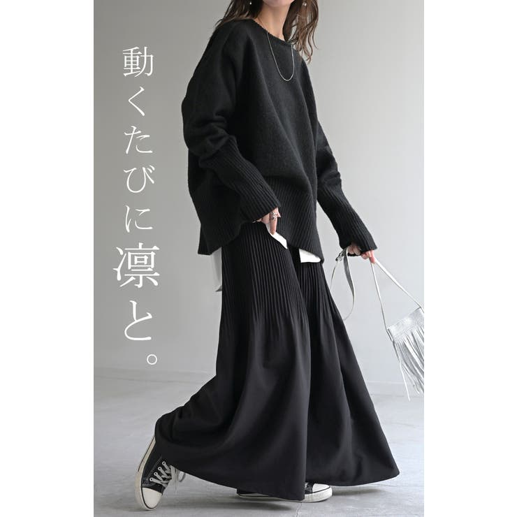 パンツ ワイド プリーツ | HUG.U | 詳細画像17 