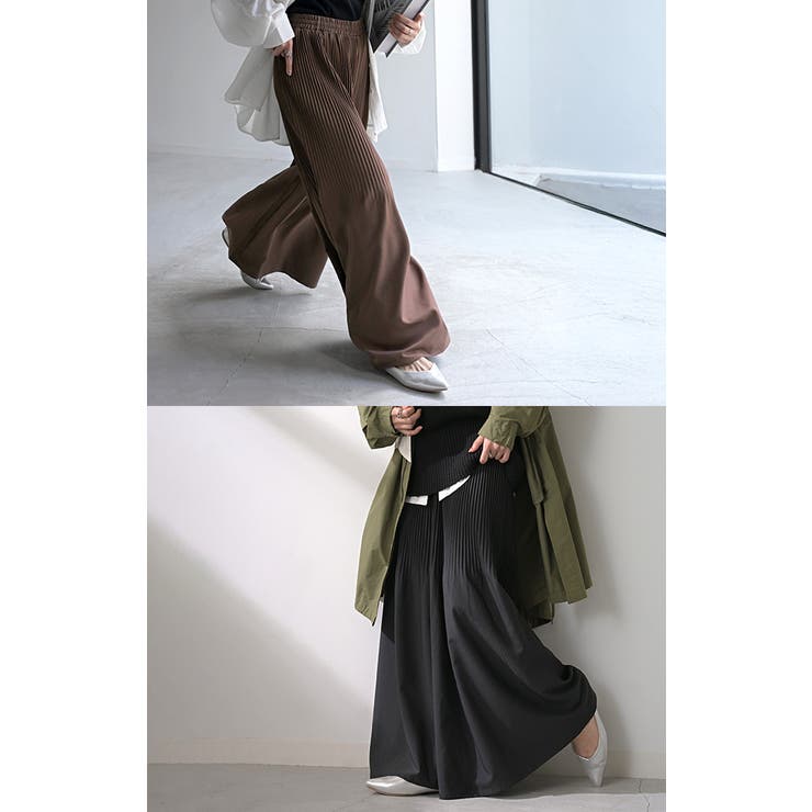 パンツ ワイド プリーツ | HUG.U | 詳細画像19 