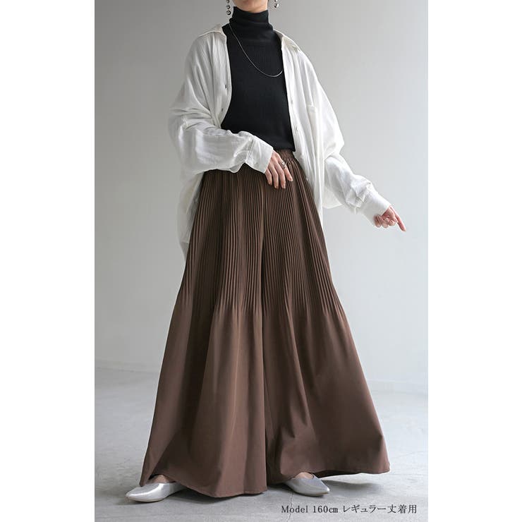 パンツ ワイド プリーツ | HUG.U | 詳細画像7 