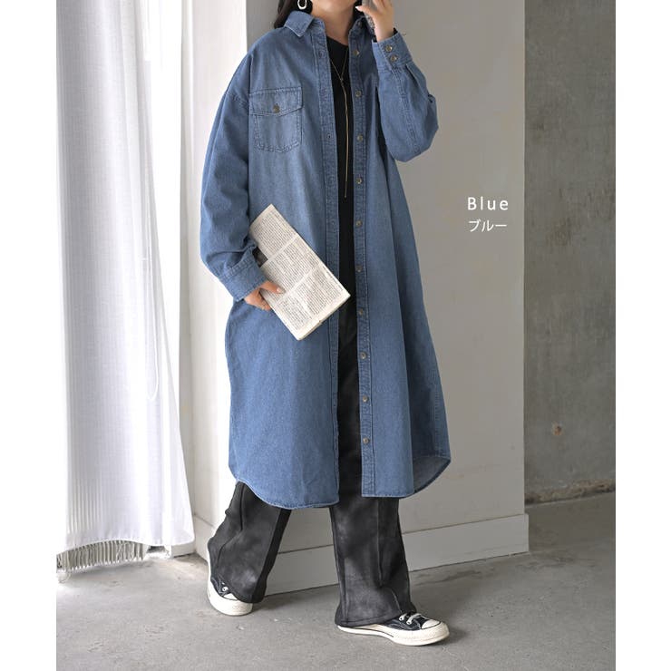 ワンピース シャツ デニム | HUG.U | 詳細画像10 