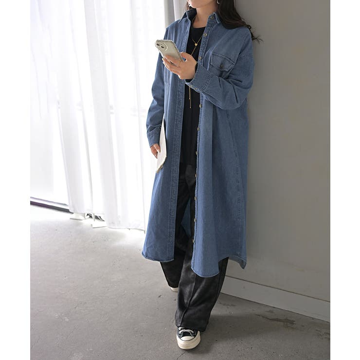 ワンピース シャツ デニム | HUG.U | 詳細画像16 