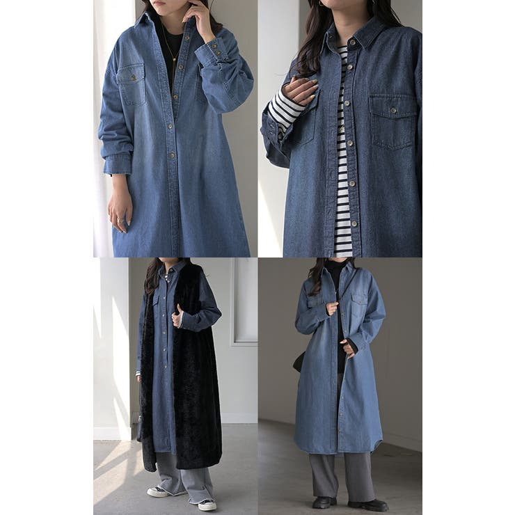 ワンピース シャツ デニム | HUG.U | 詳細画像21 