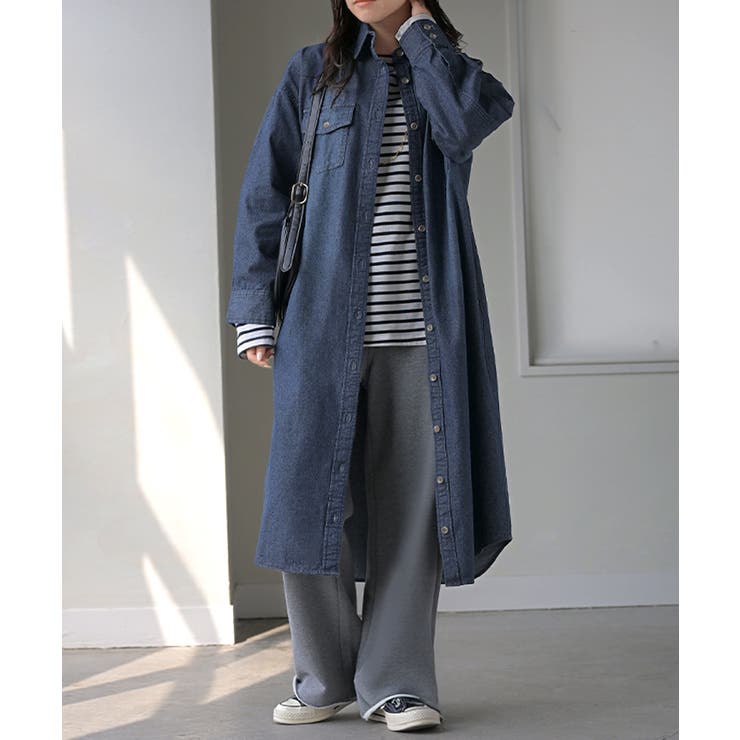 ワンピース シャツ デニム | HUG.U | 詳細画像5 