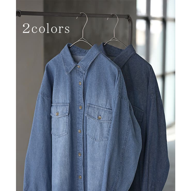 ワンピース シャツ デニム | HUG.U | 詳細画像9 