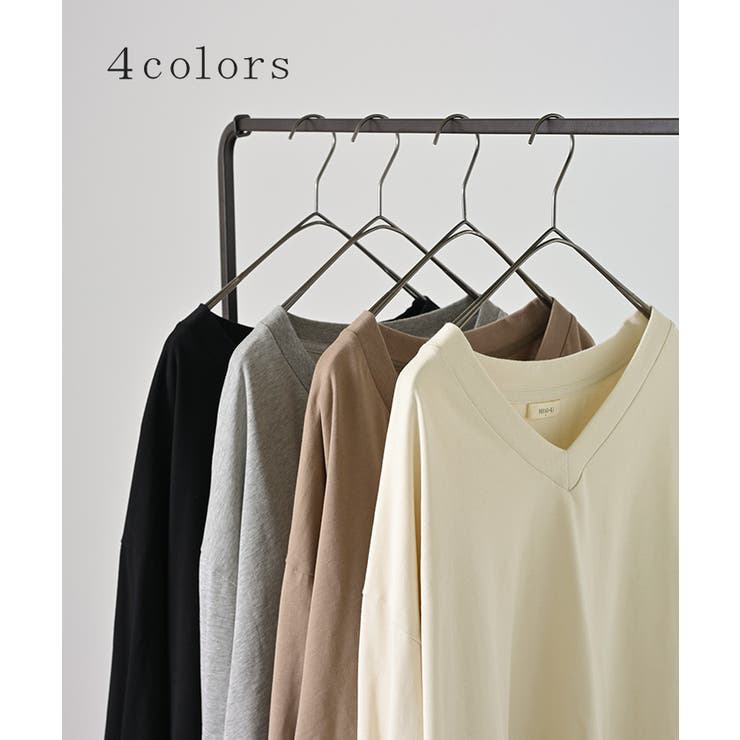 ロンT Vネック フリル | HUG.U | 詳細画像8 