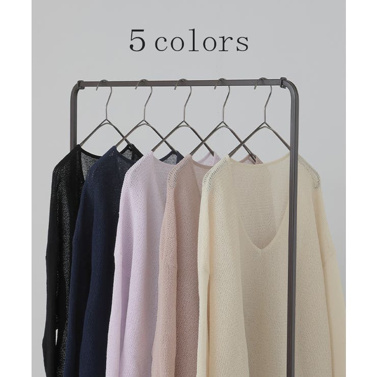 ニット シャリ感 透かし編み | HUG.U | 詳細画像10 