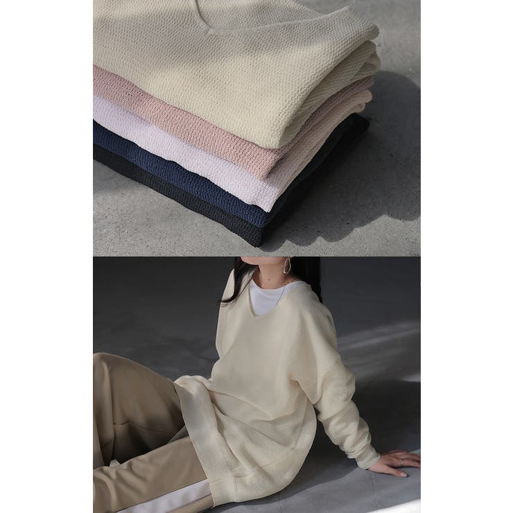 ニット シャリ感 透かし編み | HUG.U | 詳細画像6 