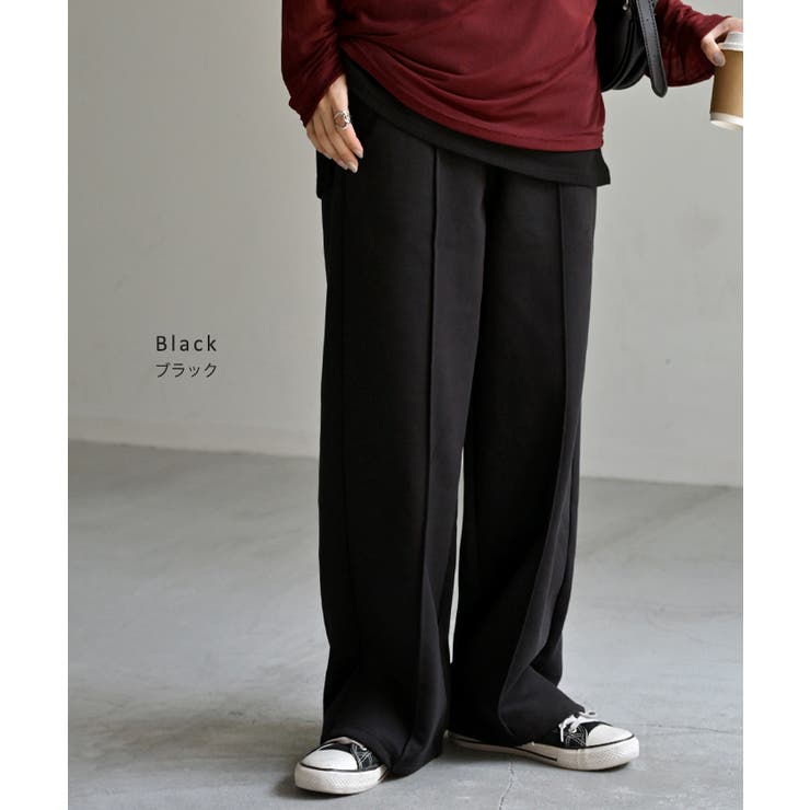 パンツ ワイド タックパンツ | HUG.U | 詳細画像10 