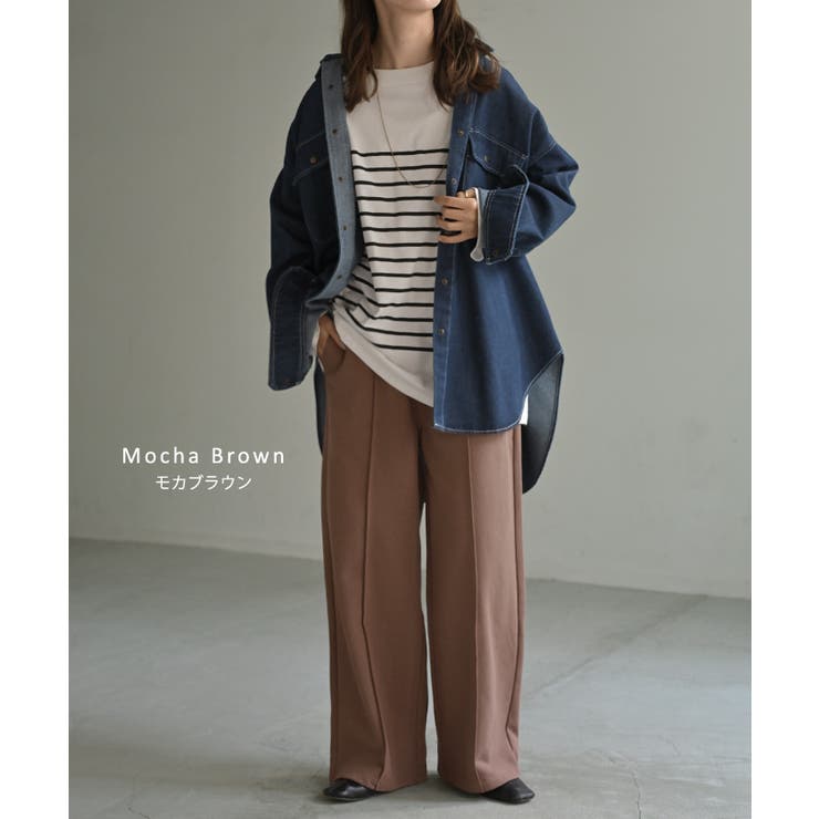 パンツ ワイド タックパンツ | HUG.U | 詳細画像14 