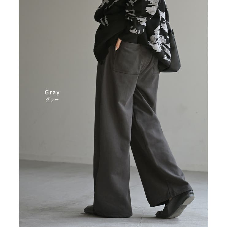 パンツ ワイド タックパンツ | HUG.U | 詳細画像19 