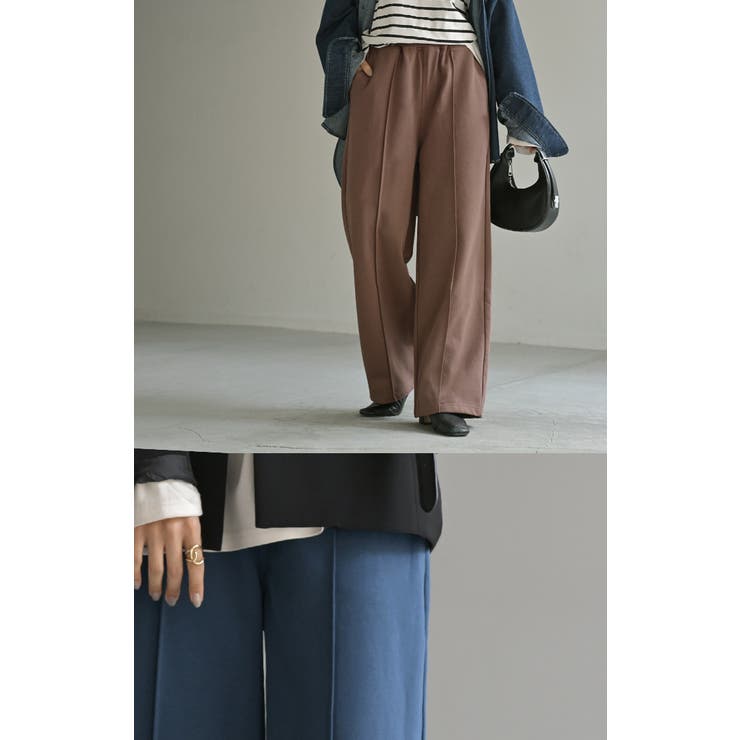 パンツ ワイド タックパンツ | HUG.U | 詳細画像3 