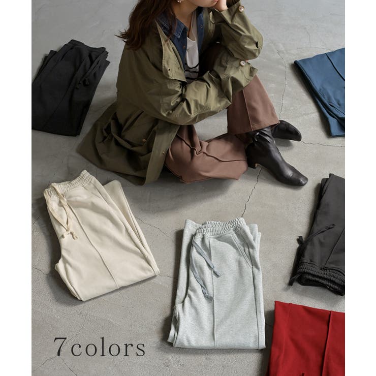 パンツ ワイド タックパンツ | HUG.U | 詳細画像9 