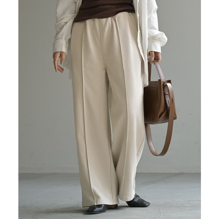 アイボリー | パンツ ワイド タックパンツ | HUG.U