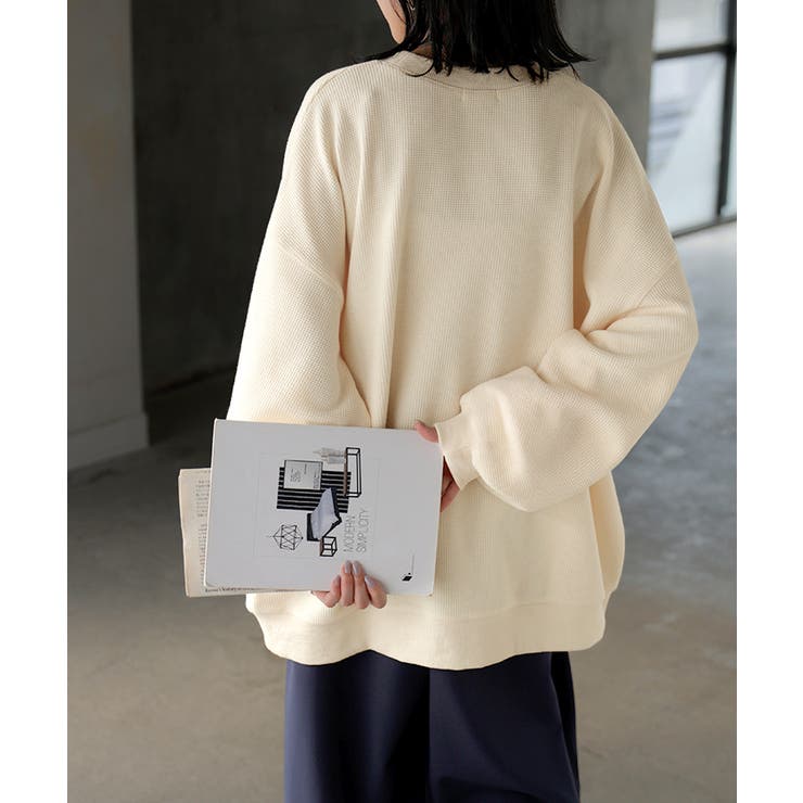 スウェット ワッフル プルオーバー | HUG.U | 詳細画像13 