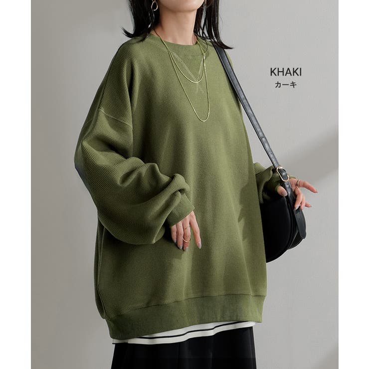 スウェット ワッフル プルオーバー | HUG.U | 詳細画像18 