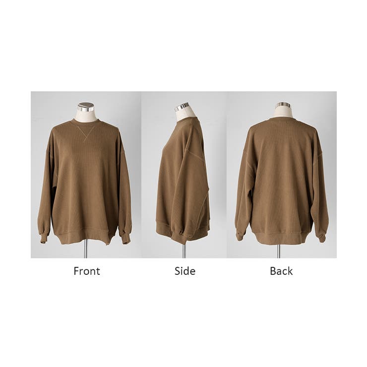 スウェット ワッフル プルオーバー | HUG.U | 詳細画像23 