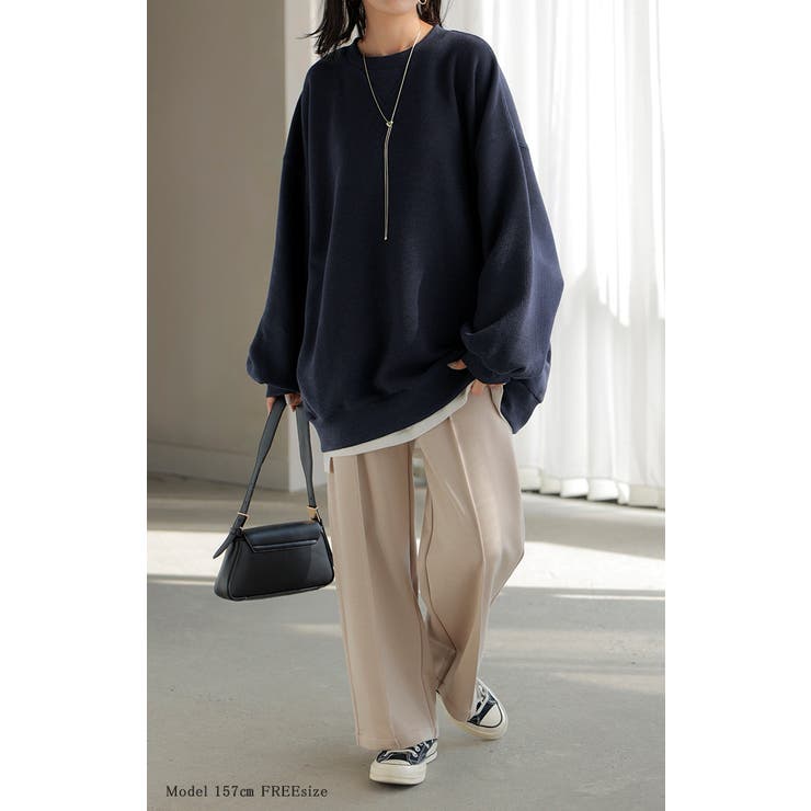 スウェット ワッフル プルオーバー | HUG.U | 詳細画像8 