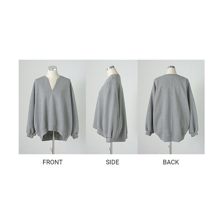 ロンT ワッフル キーネック | HUG.U | 詳細画像23 