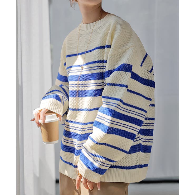 ニット ボーダー スポンジニット | HUG.U | 詳細画像21 