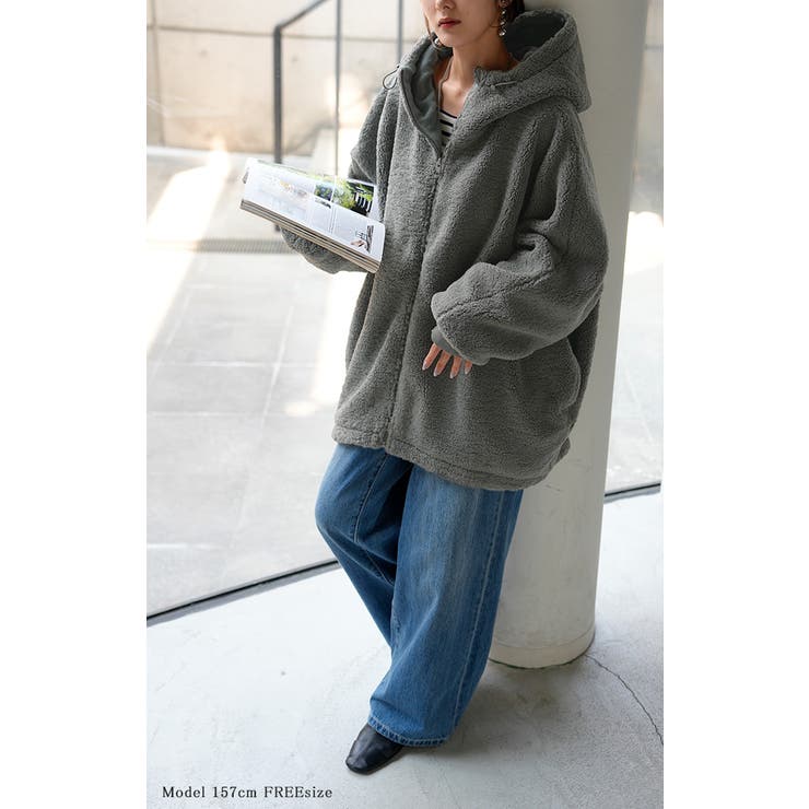 アウター ボア 裏起毛 | HUG.U | 詳細画像3 