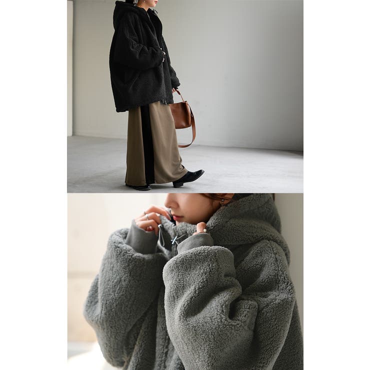 アウター ボア 裏起毛 | HUG.U | 詳細画像6 