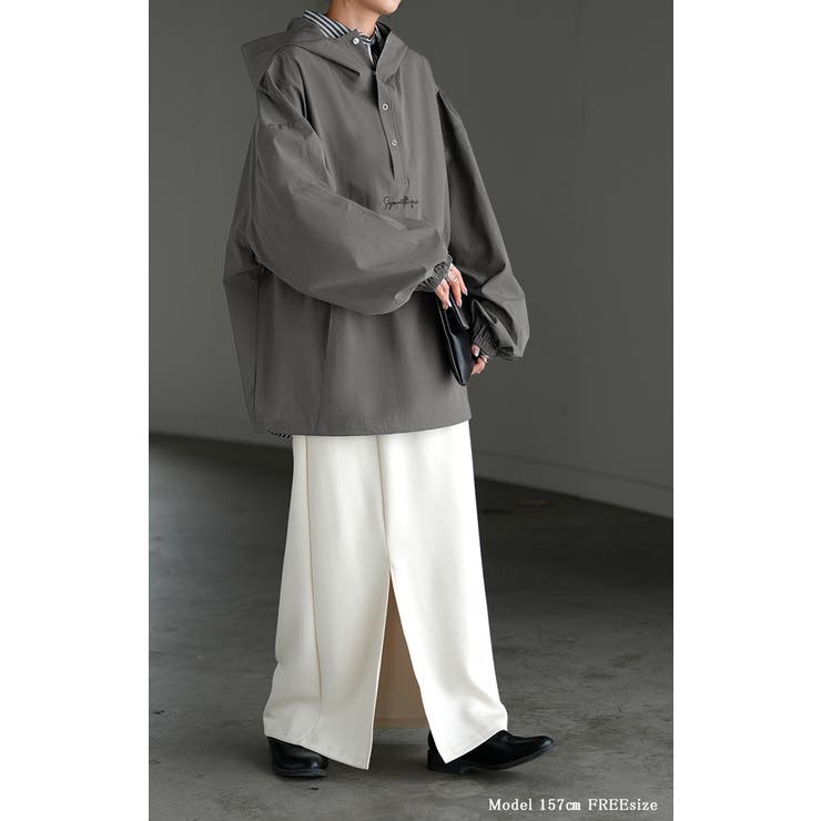 パーカー ナイロン 刺繍 | HUG.U | 詳細画像3 