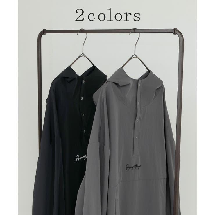 パーカー ナイロン 刺繍 | HUG.U | 詳細画像9 