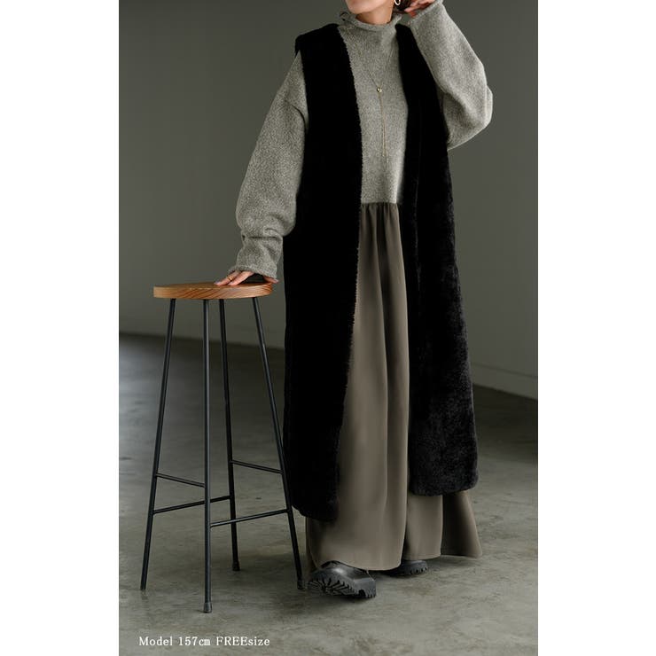 ワンピース ニット ドッキング | HUG.U | 詳細画像19 