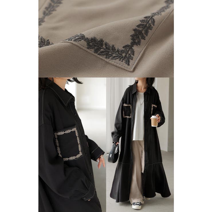 ワンピース シャツ 長袖 | HUG.U | 詳細画像10 